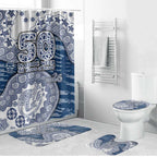 Geelong Cats NAIDOC Week 2026 Bathroom Set Australian Aboriginal Dot Art Dreamtime Pattern Style