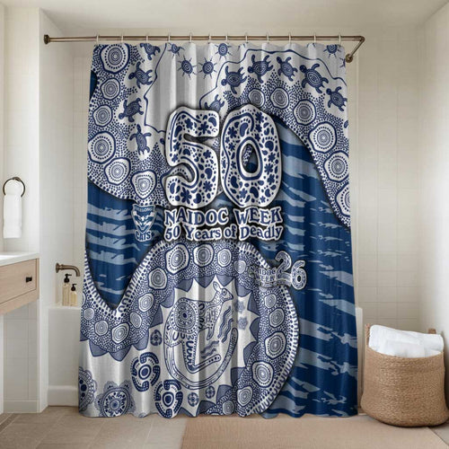 Geelong Cats NAIDOC Week 2026 Bathroom Set Australian Aboriginal Dot Art Dreamtime Pattern Style