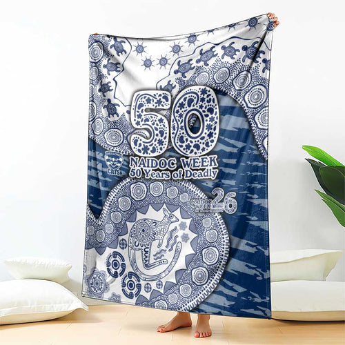 Geelong Cats NAIDOC Week 2026 Blanket Australian Aboriginal Dot Art Dreamtime Pattern Style