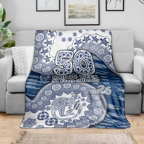 Geelong Cats NAIDOC Week 2026 Blanket Australian Aboriginal Dot Art Dreamtime Pattern Style