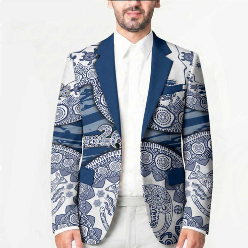 Geelong Cats NAIDOC Week 2026 Blazer Australian Aboriginal Dot Art Dreamtime Pattern Style