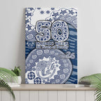 Geelong Cats NAIDOC Week 2026 Canvas Wall Art Australian Aboriginal Dot Art Dreamtime Pattern Style