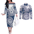 Geelong Cats NAIDOC Week 2026 Couples Matching Off The Shoulder Long Sleeve Dress and Long Sleeve Button Shirt Australian Aboriginal Dot Art Dreamtime Pattern Style