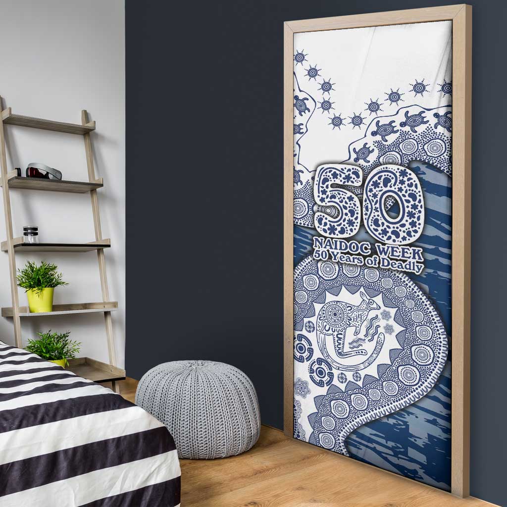 Geelong Cats NAIDOC Week 2026 Door Cover Australian Aboriginal Dot Art Dreamtime Pattern Style
