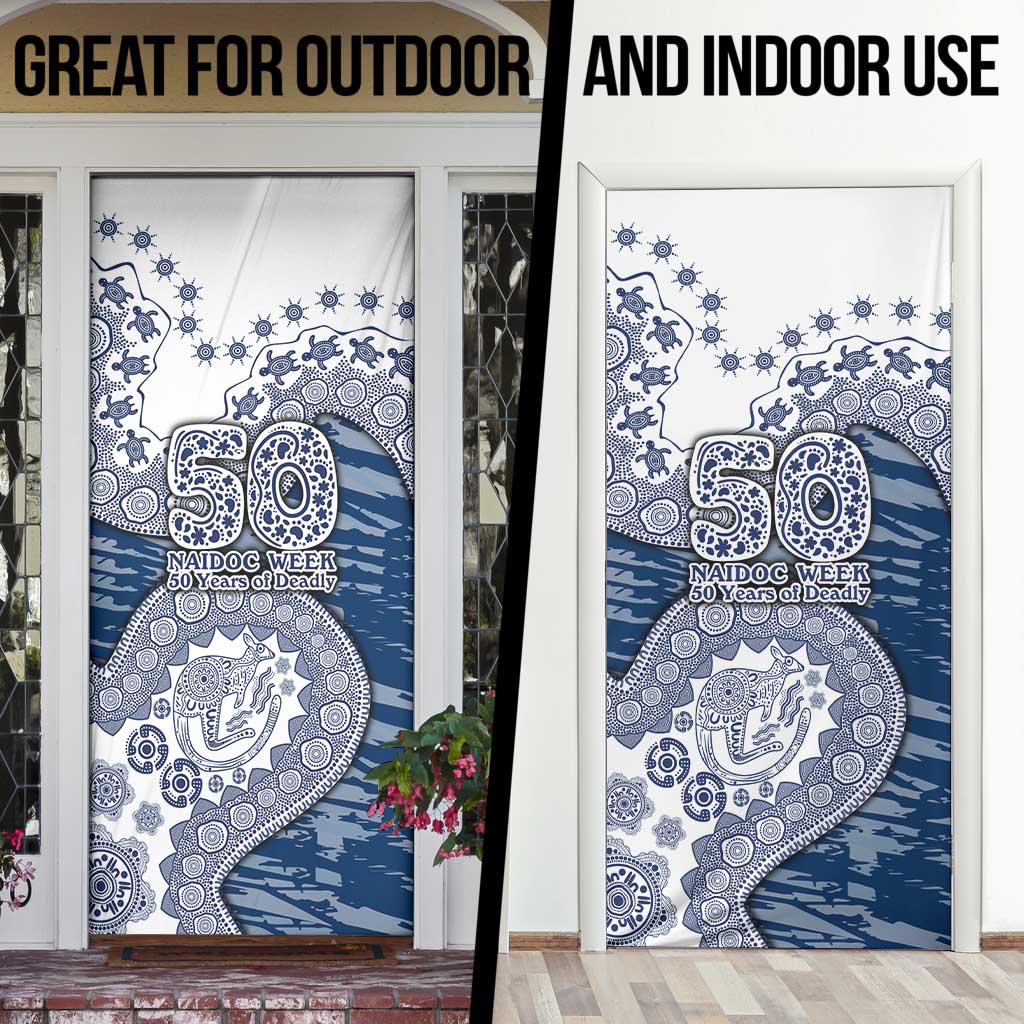 Geelong Cats NAIDOC Week 2026 Door Cover Australian Aboriginal Dot Art Dreamtime Pattern Style