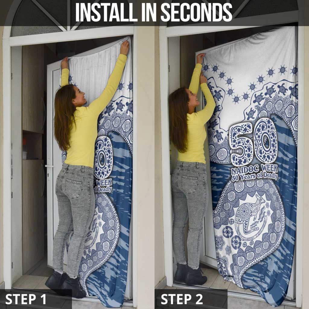 Geelong Cats NAIDOC Week 2026 Door Cover Australian Aboriginal Dot Art Dreamtime Pattern Style