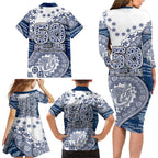 Geelong Cats NAIDOC Week 2026 Family Matching Long Sleeve Bodycon Dress and Hawaiian Shirt Australian Aboriginal Dot Art Dreamtime Pattern Style