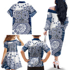 Geelong Cats NAIDOC Week 2026 Family Matching Off The Shoulder Long Sleeve Dress and Hawaiian Shirt Australian Aboriginal Dot Art Dreamtime Pattern Style
