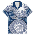 Geelong Cats NAIDOC Week 2026 Family Matching Off The Shoulder Long Sleeve Dress and Hawaiian Shirt Australian Aboriginal Dot Art Dreamtime Pattern Style