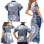 Geelong Cats NAIDOC Week 2026 Family Matching Short Sleeve Bodycon Dress and Hawaiian Shirt Australian Aboriginal Dot Art Dreamtime Pattern Style