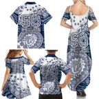 Geelong Cats NAIDOC Week 2026 Family Matching Summer Maxi Dress and Hawaiian Shirt Australian Aboriginal Dot Art Dreamtime Pattern Style