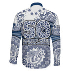 Geelong Cats NAIDOC Week 2026 Family Matching Tank Maxi Dress and Hawaiian Shirt Australian Aboriginal Dot Art Dreamtime Pattern Style
