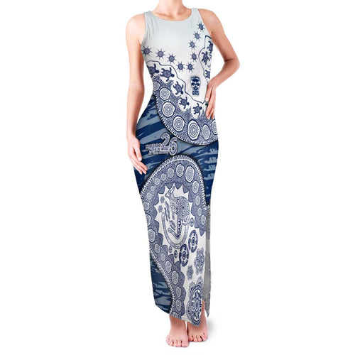 Geelong Cats NAIDOC Week 2026 Family Matching Tank Maxi Dress and Hawaiian Shirt Australian Aboriginal Dot Art Dreamtime Pattern Style
