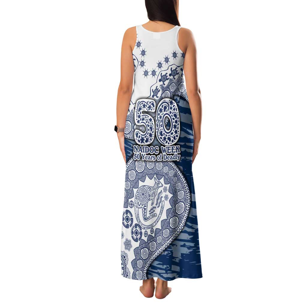Geelong Cats NAIDOC Week 2026 Family Matching Tank Maxi Dress and Hawaiian Shirt Australian Aboriginal Dot Art Dreamtime Pattern Style