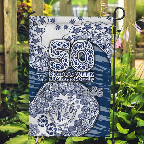 Geelong Cats NAIDOC Week 2026 Garden Flag Australian Aboriginal Dot Art Dreamtime Pattern Style
