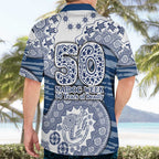 Geelong Cats NAIDOC Week 2026 Hawaiian Shirt Australian Aboriginal Dot Art Dreamtime Pattern Style