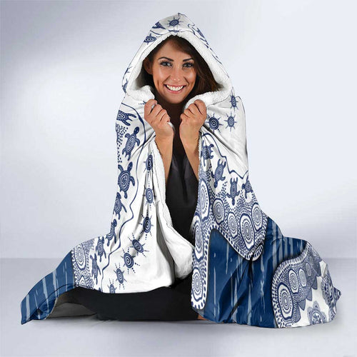Geelong Cats NAIDOC Week 2026 Hooded Blanket Australian Aboriginal Dot Art Dreamtime Pattern Style