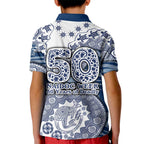 Geelong Cats NAIDOC Week 2026 Kid Polo Shirt Australian Aboriginal Dot Art Dreamtime Pattern Style