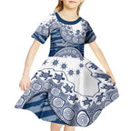 Geelong Cats NAIDOC Week 2026 Kid Short Sleeve Dress Australian Aboriginal Dot Art Dreamtime Pattern Style
