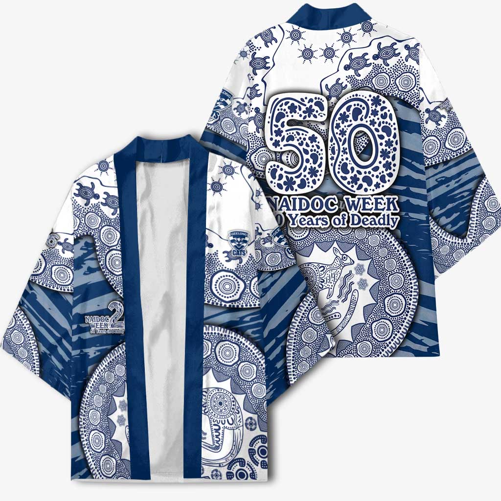 Geelong Cats NAIDOC Week 2026 Kimono Australian Aboriginal Dot Art Dreamtime Pattern Style