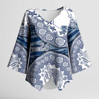 Geelong Cats NAIDOC Week 2026 Kimono Sleeve Blouse Australian Aboriginal Dot Art Dreamtime Pattern Style