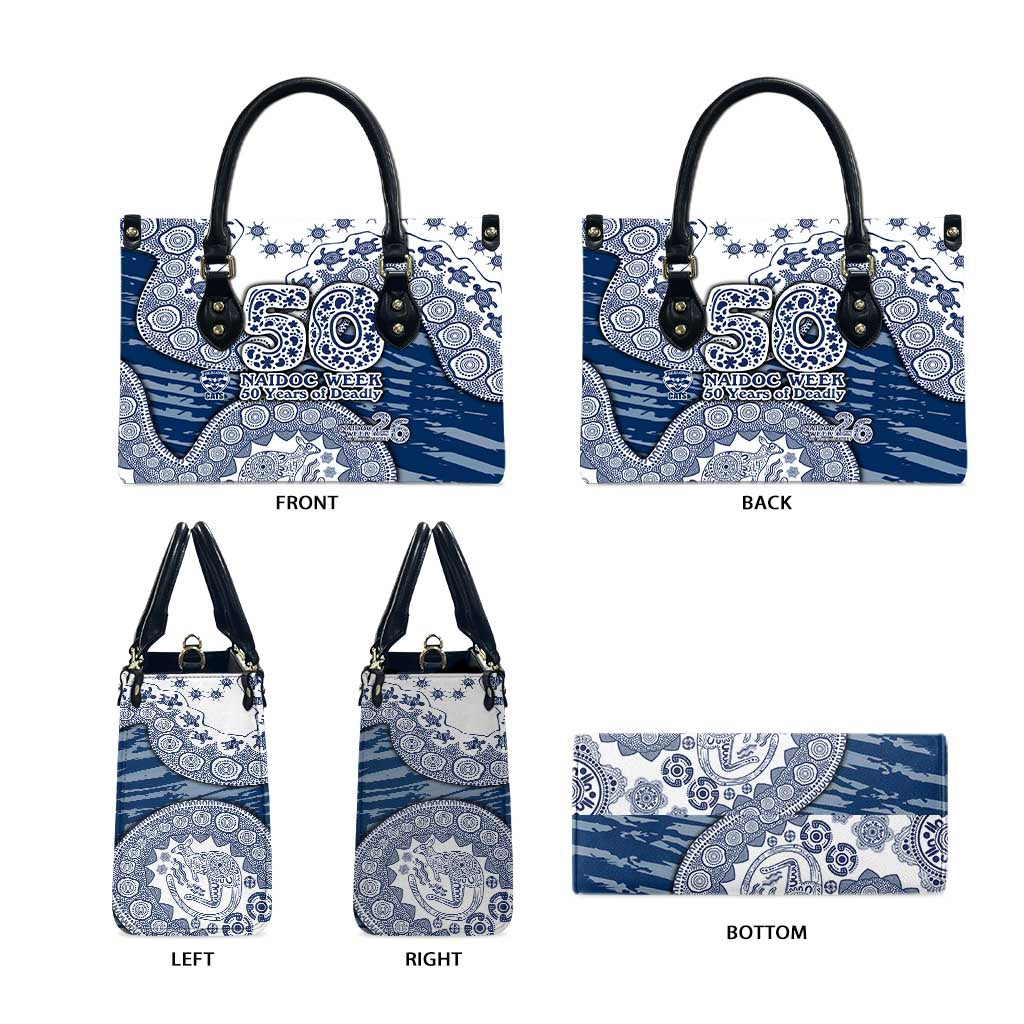 Geelong Cats NAIDOC Week 2026 Leather Bag Australian Aboriginal Dot Art Dreamtime Pattern Style