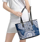Geelong Cats NAIDOC Week 2026 Leather Tote Bag Australian Aboriginal Dot Art Dreamtime Pattern Style