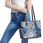 Geelong Cats NAIDOC Week 2026 Leather Tote Bag Australian Aboriginal Dot Art Dreamtime Pattern Style