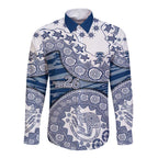 Geelong Cats NAIDOC Week 2026 Long Sleeve Button Shirt Australian Aboriginal Dot Art Dreamtime Pattern Style