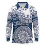 Geelong Cats NAIDOC Week 2026 Long Sleeve Polo Shirt Australian Aboriginal Dot Art Dreamtime Pattern Style