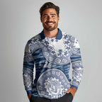 Geelong Cats NAIDOC Week 2026 Long Sleeve Polo Shirt Australian Aboriginal Dot Art Dreamtime Pattern Style