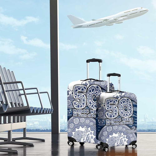 Geelong Cats NAIDOC Week 2026 Luggage Cover Australian Aboriginal Dot Art Dreamtime Pattern Style