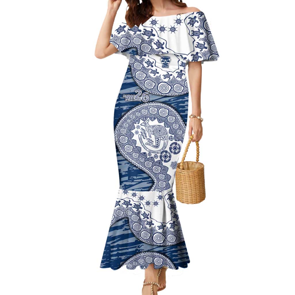 Geelong Cats NAIDOC Week 2026 Mermaid Dress Australian Aboriginal Dot Art Dreamtime Pattern Style