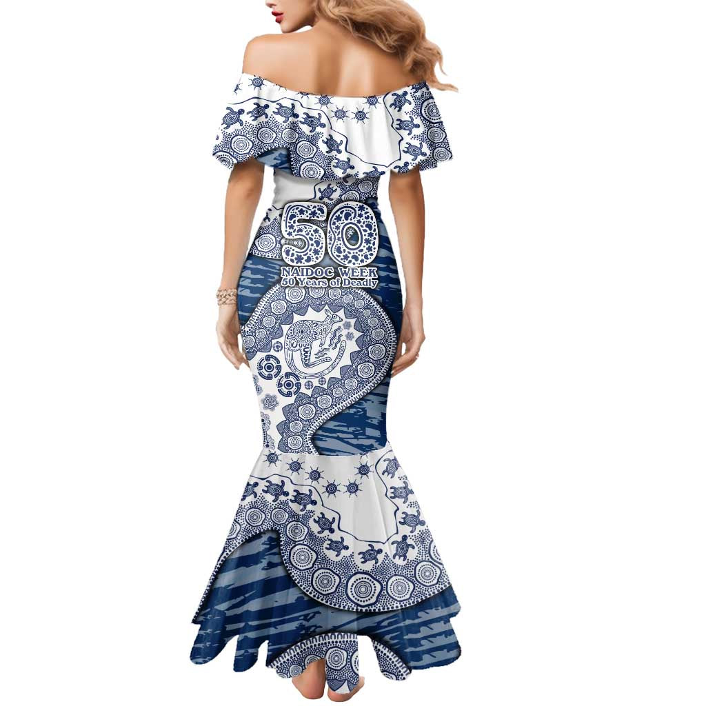 Geelong Cats NAIDOC Week 2026 Mermaid Dress Australian Aboriginal Dot Art Dreamtime Pattern Style