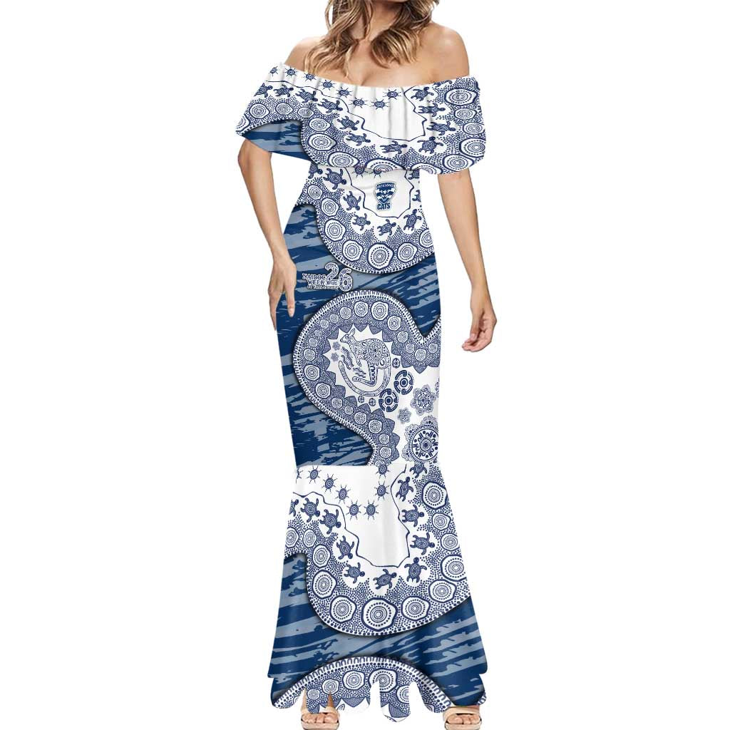 Geelong Cats NAIDOC Week 2026 Mermaid Dress Australian Aboriginal Dot Art Dreamtime Pattern Style