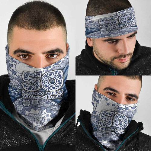 Geelong Cats NAIDOC Week 2026 Neck Gaiter Australian Aboriginal Dot Art Dreamtime Pattern Style