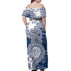 Geelong Cats NAIDOC Week 2026 Off Shoulder Maxi Dress Australian Aboriginal Dot Art Dreamtime Pattern Style