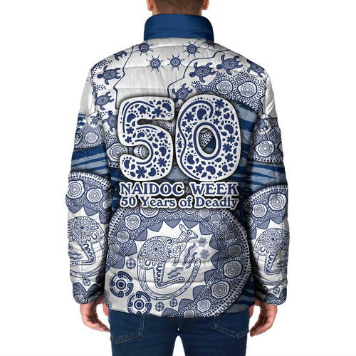 Geelong Cats NAIDOC Week 2026 Padded Jacket Australian Aboriginal Dot Art Dreamtime Pattern Style