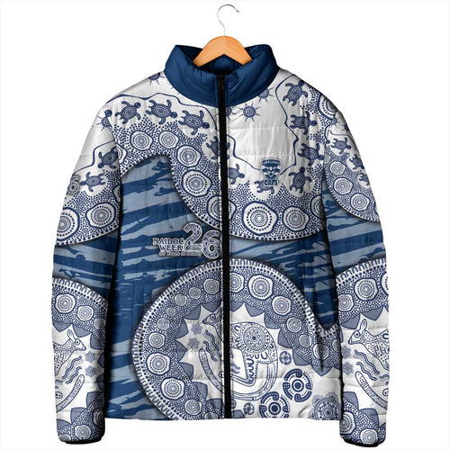 Geelong Cats NAIDOC Week 2026 Padded Jacket Australian Aboriginal Dot Art Dreamtime Pattern Style
