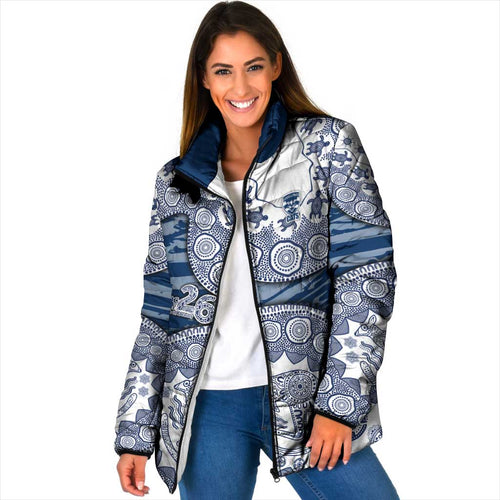 Geelong Cats NAIDOC Week 2026 Padded Jacket Australian Aboriginal Dot Art Dreamtime Pattern Style