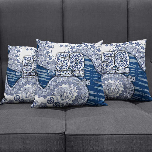 Geelong Cats NAIDOC Week 2026 Pillow Cover Australian Aboriginal Dot Art Dreamtime Pattern Style