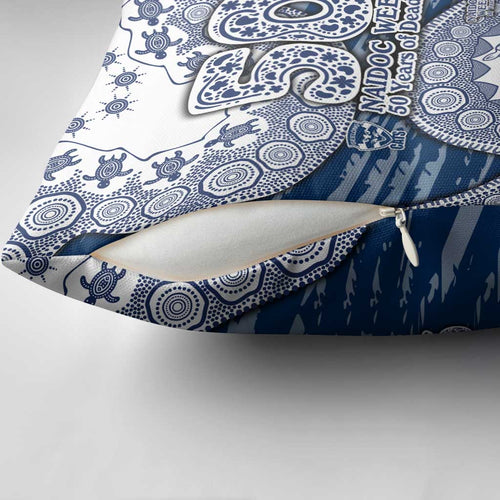 Geelong Cats NAIDOC Week 2026 Pillow Cover Australian Aboriginal Dot Art Dreamtime Pattern Style