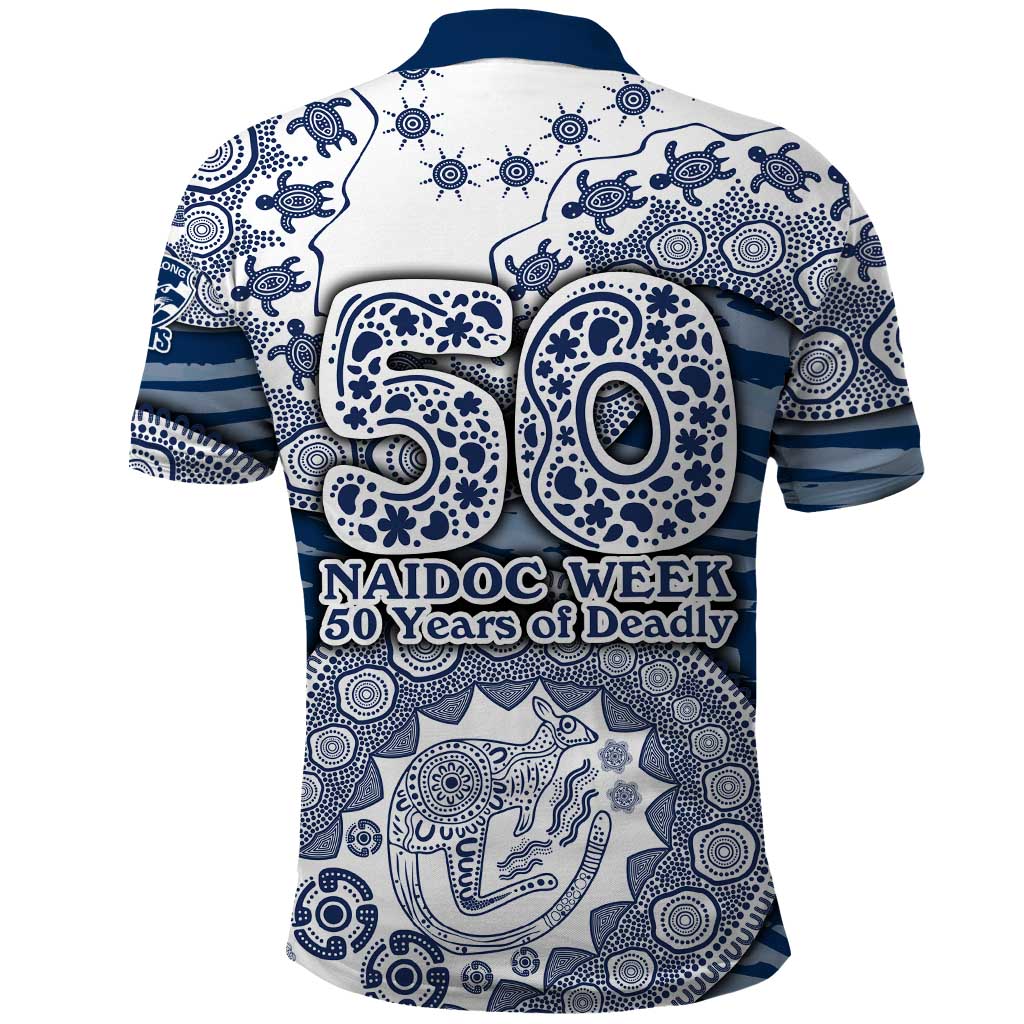 Geelong Cats NAIDOC Week 2026 Polo Shirt Australian Aboriginal Dot Art Dreamtime Pattern Style
