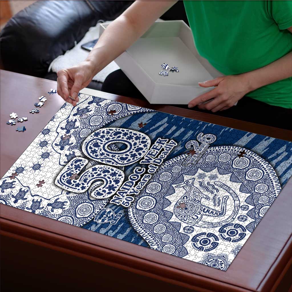 Geelong Cats NAIDOC Week 2026 Puzzle Australian Aboriginal Dot Art Dreamtime Pattern Style