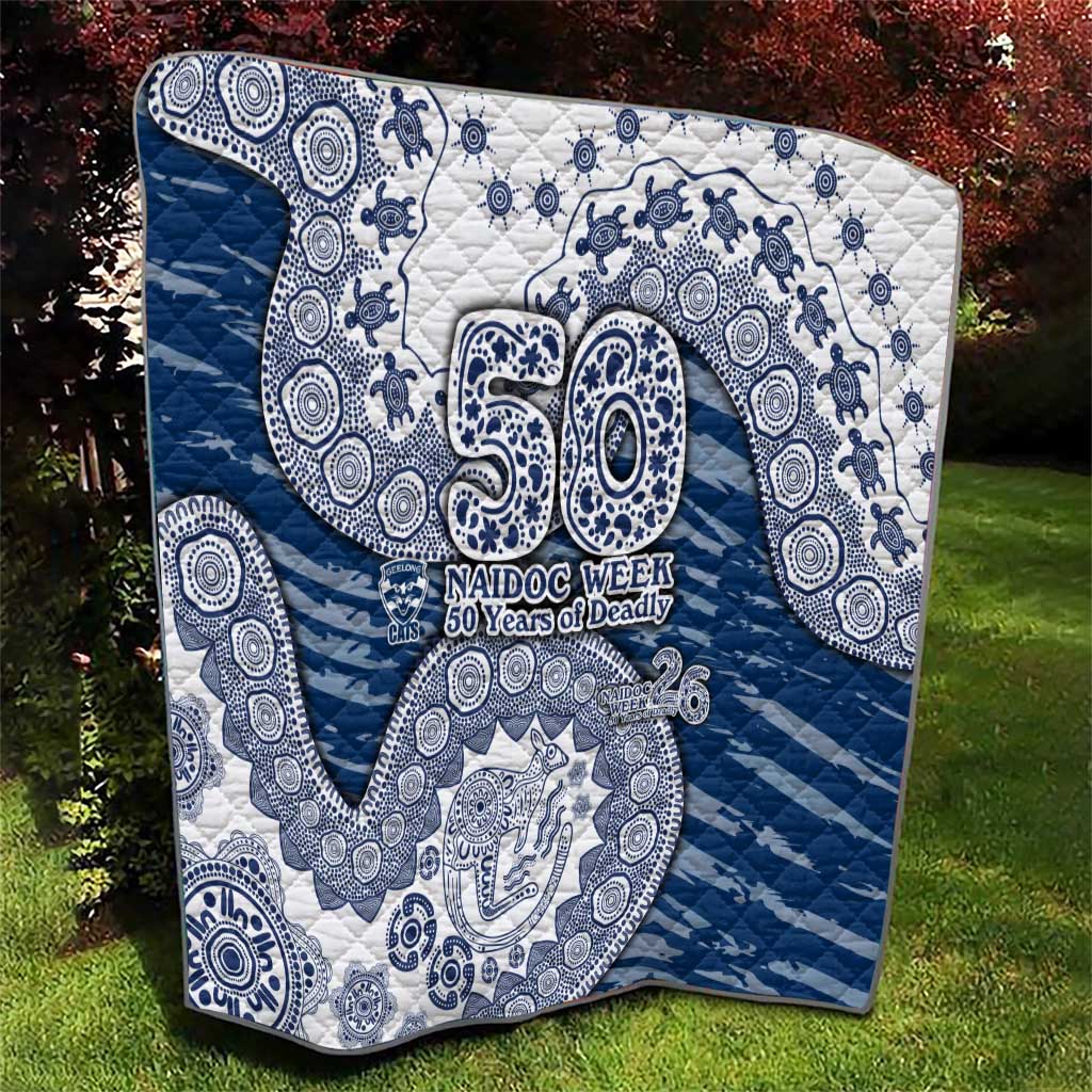 Geelong Cats NAIDOC Week 2026 Quilt Australian Aboriginal Dot Art Dreamtime Pattern Style