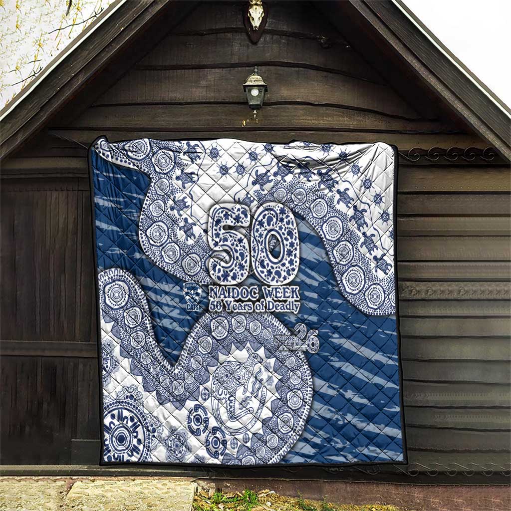 Geelong Cats NAIDOC Week 2026 Quilt Australian Aboriginal Dot Art Dreamtime Pattern Style