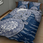 Geelong Cats NAIDOC Week 2026 Quilt Bed Set Australian Aboriginal Dot Art Dreamtime Pattern Style