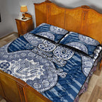 Geelong Cats NAIDOC Week 2026 Quilt Bed Set Australian Aboriginal Dot Art Dreamtime Pattern Style
