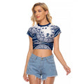 Geelong Cats NAIDOC Week 2026 Raglan Cropped T Shirt Australian Aboriginal Dot Art Dreamtime Pattern Style