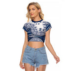 Geelong Cats NAIDOC Week 2026 Raglan Cropped T Shirt Australian Aboriginal Dot Art Dreamtime Pattern Style